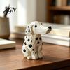 Artistic Wood Craft Gift Handmade Dalmatian Dog Wooden Ornament, Hand Carved Basswood Niche for Her Animal Figurine, Creative Sculpture Home