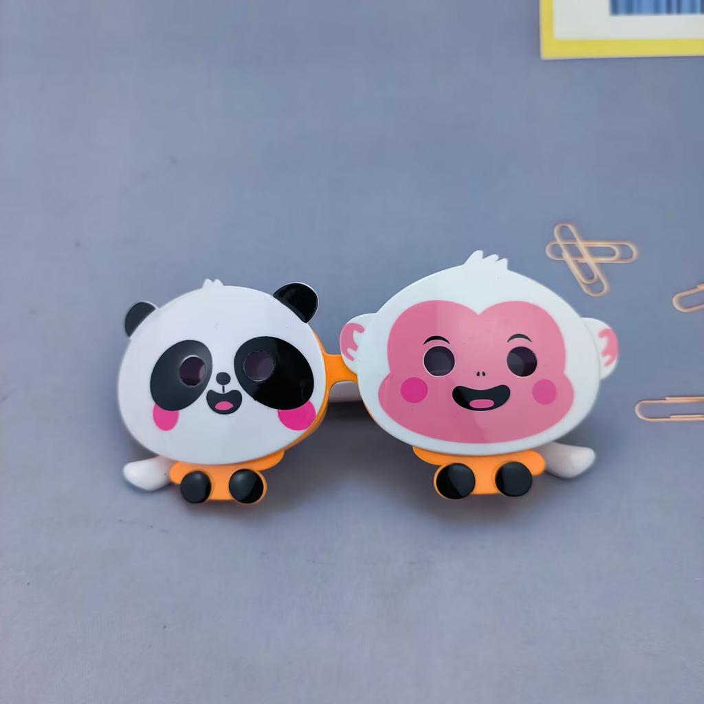 Children's glasses, panda and monkey designs, flip-up style, sunglasses for boys, sunglasses for girls, baby sunglasses, cute and cool animal-themed