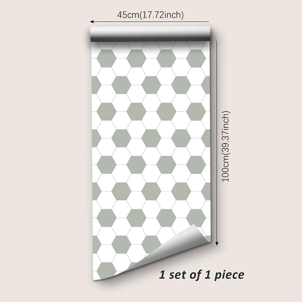 Modern Simple Hexagonal Pattern Peel and Stick Wallpaper Self Adhesive Contact Paper Removable Waterproof Wallpaper For Furniture Renovation