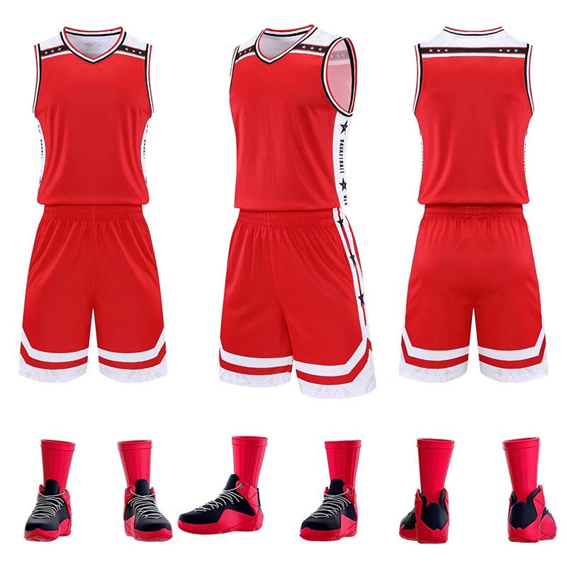 Quick-Dry Sleeveless Basketball Uniform Set: Tank Top & Shorts for Students