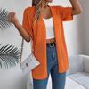 HNXC Summer Hollowed-out Short-sleeved Knitted Cardigan for Vacation Sun Protection Women's Wear