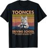 Escola de Condução Toonces Est. 1989 - Camiseta Gato Dirigindo Camiseta Unissex