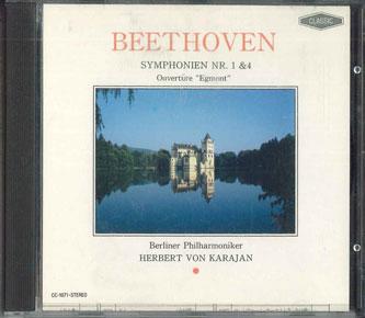 

CD KARAJAN - Beethoven Symphonien Nr.1&4 CC1071 CLASSIC Japan Classical Used