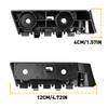 Left/Right Front Bumper Bracket for 2015-2017 FR3Z17C947B FR3Z17C947C FO1033105 FO1032105 Bumper Retainer Bracket