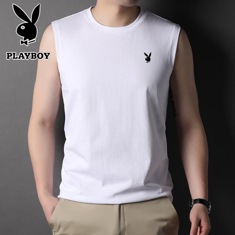 PLAYBOY Men s Casual Round Neck Tank Top M