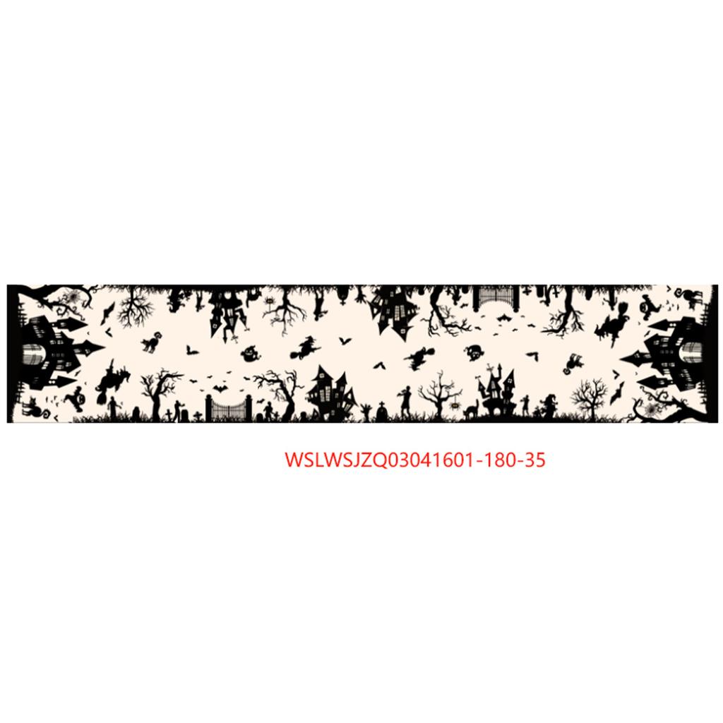 Halloween Table Mat Tablecloth Ghost Festival Horror Party Tabletop Decoration Table Flag