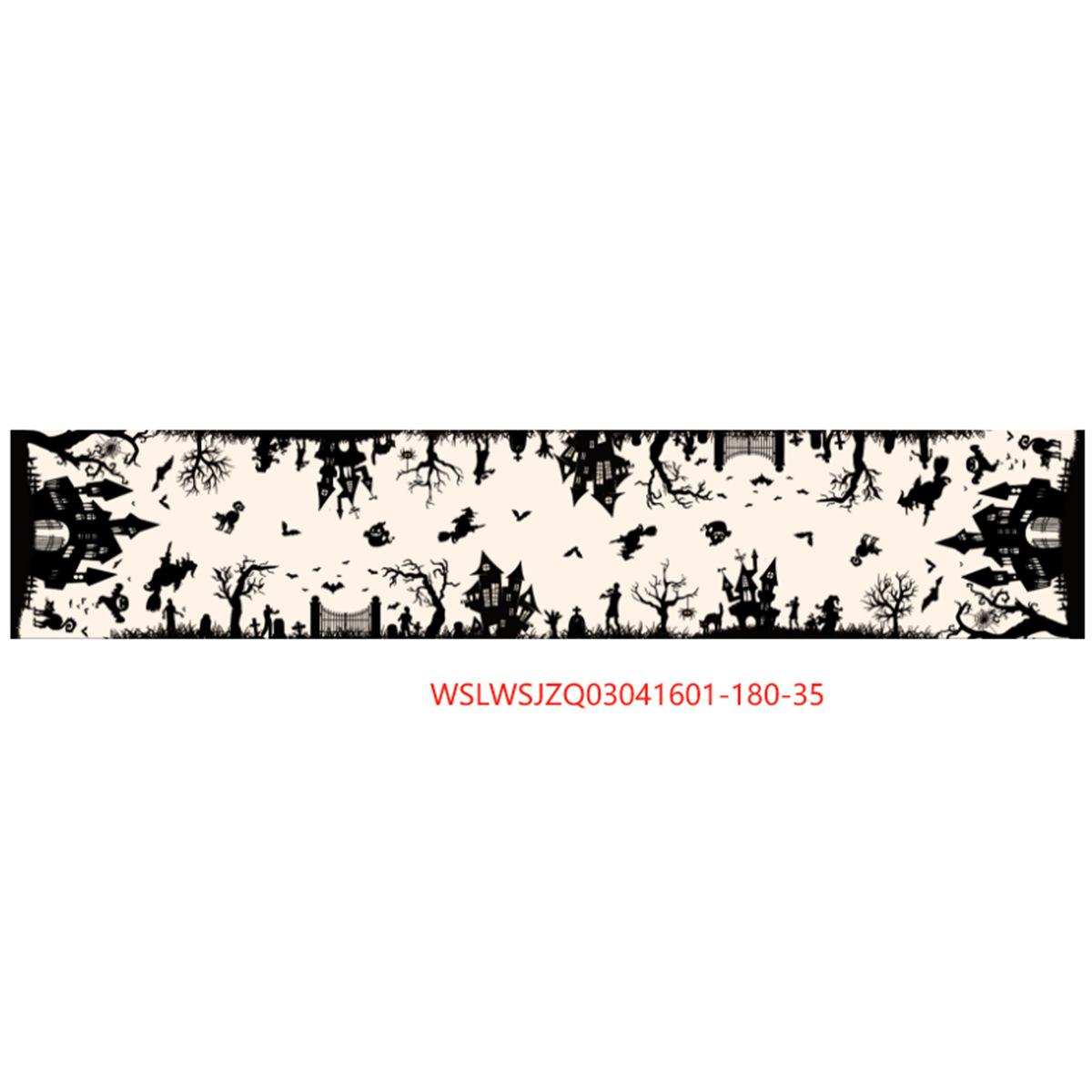 Хэллоуин Настольная салфетка Скатерть Фестиваль призраков Хоррор Вечеринка Настольное украшение Настольный флаг Halloween Tablecloth 01