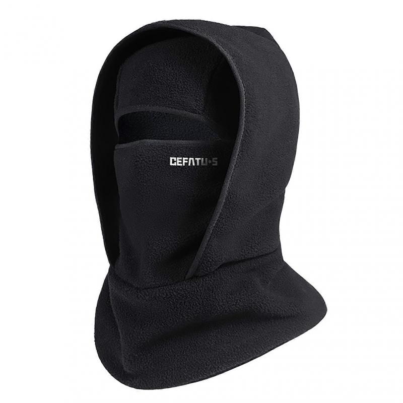 Outdoor Winter Warm Hat Neckband Integrated Cycling Mask Sports Ski Head Cover Neck Windproof Cold One-Piece Pullover Hat