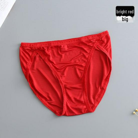 Roupa Íntima de Seda de Amora Feminina de Alta Qualidade Tangge: Calcinhas/Cuecas Sexy de Cintura Baixa