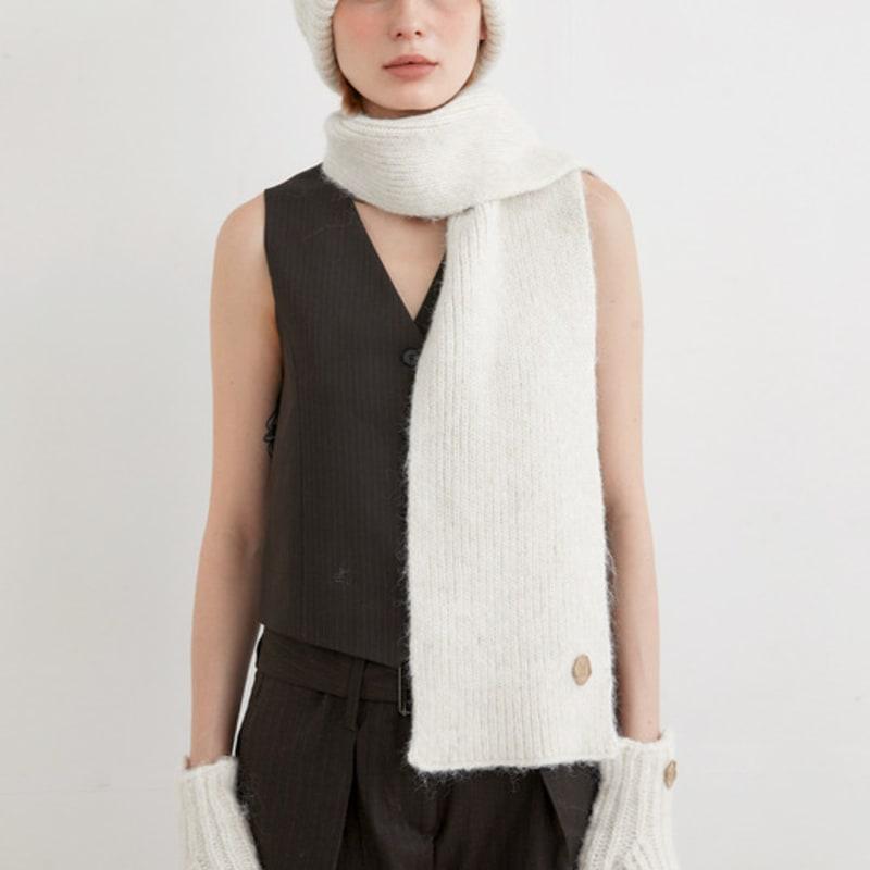 

халден [набор из 3 предметов] шарф перчатки шапка зимний набор (M041_слоновая кость) ivory