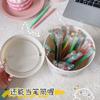Desktop Trash Can Cute Internet Celebrity Mini Girl Ins with Lid Small Office Home Simple Nordic Storage Box