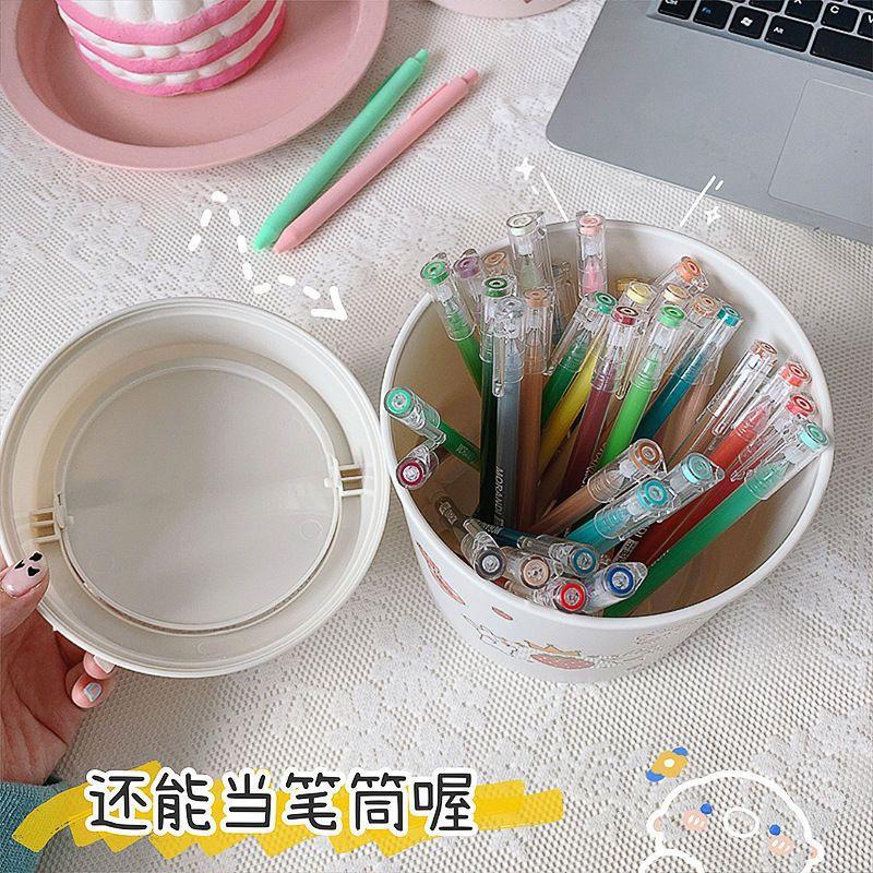 Desktop Trash Can Cute Internet Celebrity Mini Girl Ins with Lid Small Office Home Simple Nordic Storage Box