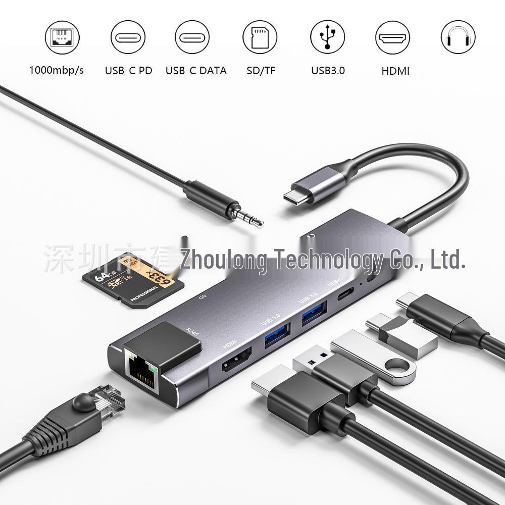 

9-in-1 Multi-Function Docking Station with Gigabit Ethernet and HDMI for PCs 9-in-1 Dock 4K30Hz