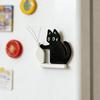 Katzenbart-Halter Niedliches magnetisches Kühlschrankornament Kühlschrankmagnete Katzenbart-Halter für Karten Kalender Wohnungen Küchen