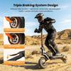 W12 Elektroroller 1500W*2 Doppelmotor 25Ah Akku 11'' Offroad-Reifen Doppelscheibenbremse Doppelfederung Geschwindigkeit 25KM/H Elektroroller