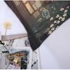 Japanese Anime Pillowcase Kawaii Cat Cute Pillow Case Green Plants Rectangular Cute Pillow Covers 20"x 30" Inch Pillowcases with Hidden Zipper Sofa