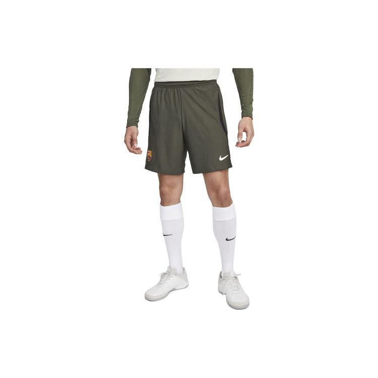 New Nike F.C. Barcelona Strike Elite Soccer Shorts Men's Olive Green DX2963-355
