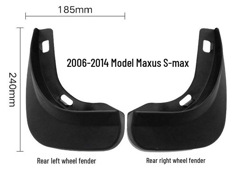 Ford S-MAX 2006-2014 Mud Flaps - Cross-Border Auto Tire Protection