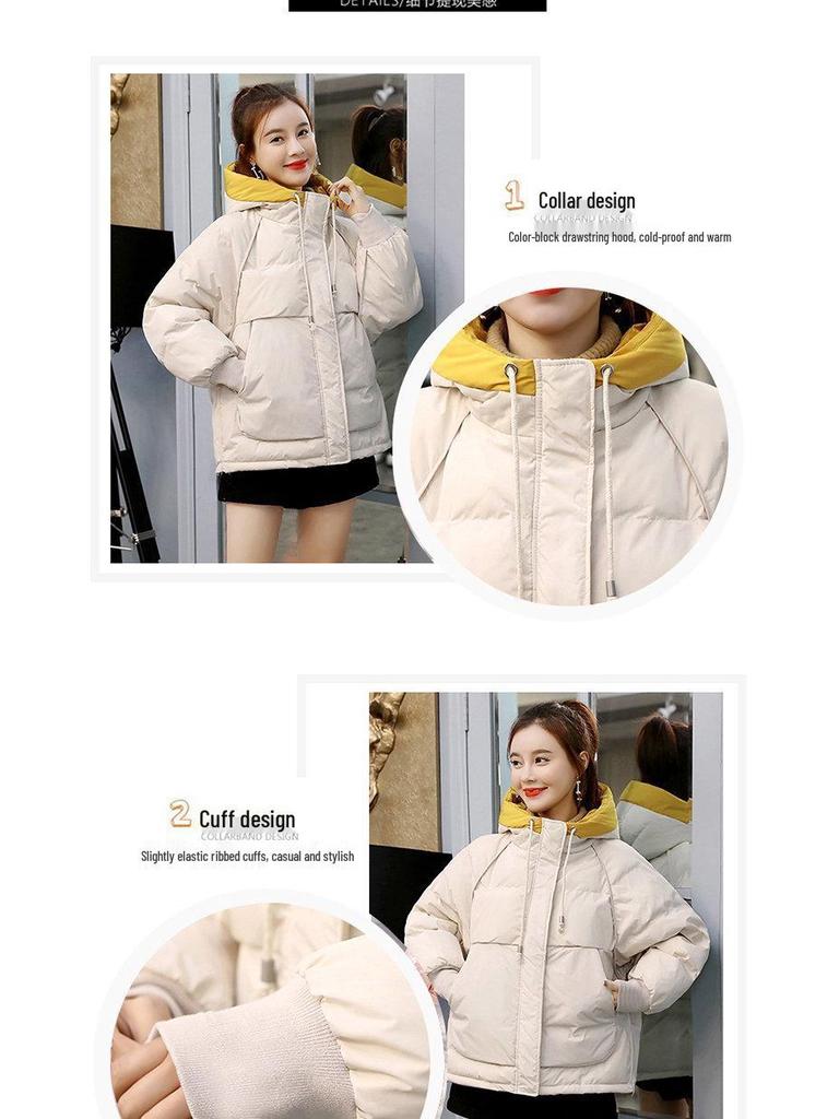Women's 2024 Winter Loose Fit Korean Cotton-Padded Jacket