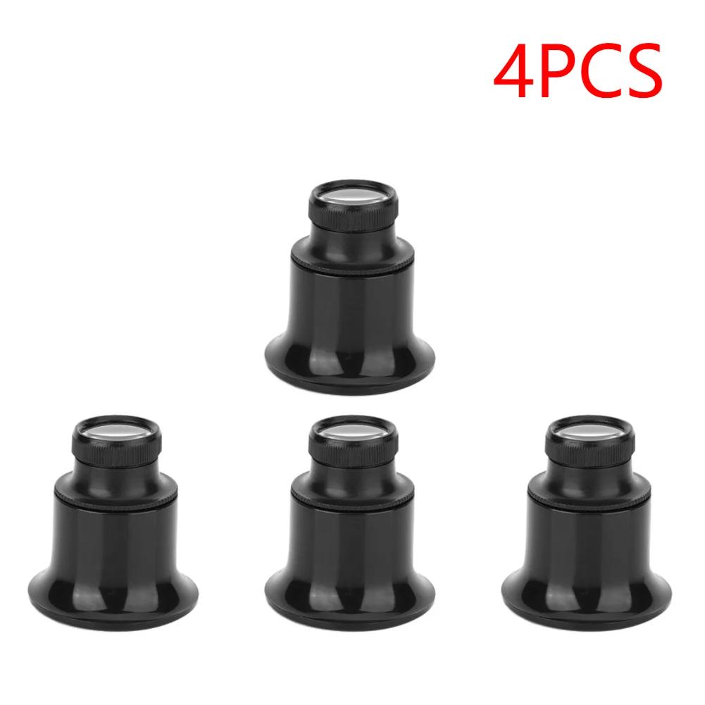 1-10PCS 20X Jeweler Watch Magnifier Tool Portable Monocular Magnifying Glass Loupe Lens for Eye Magnifier Len Watchmakers
