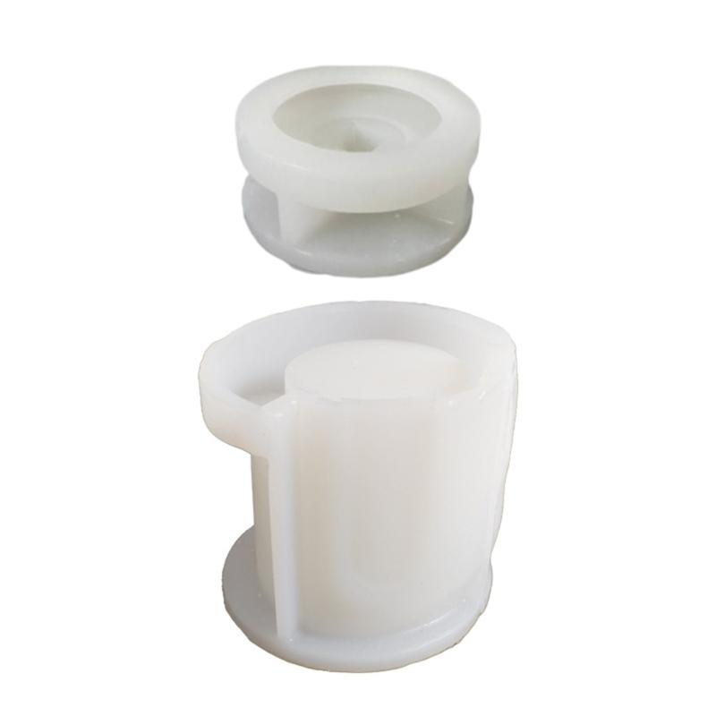 Multifuntional Silicone Mold Crafting Moulds Castles Shape Candle Holder Moulds Silicone Texture Suitable for Crafting