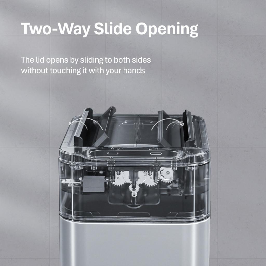 30L Large Capacity Smart Motion-Sensing Trash Bin Bathroom Office Garbage Can Commercial Public Area Dustbin