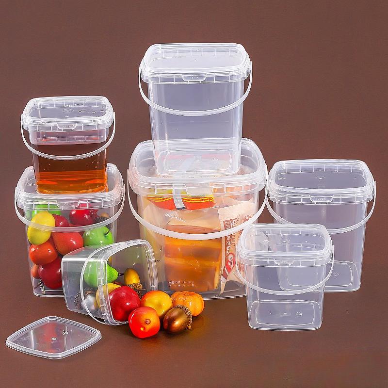 Food-Grade Transparent Square Plastic Storage Containers
