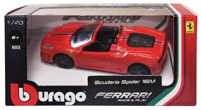 Bburago Ferrari Scuderia Spider 16M Red Finished Product 1/43