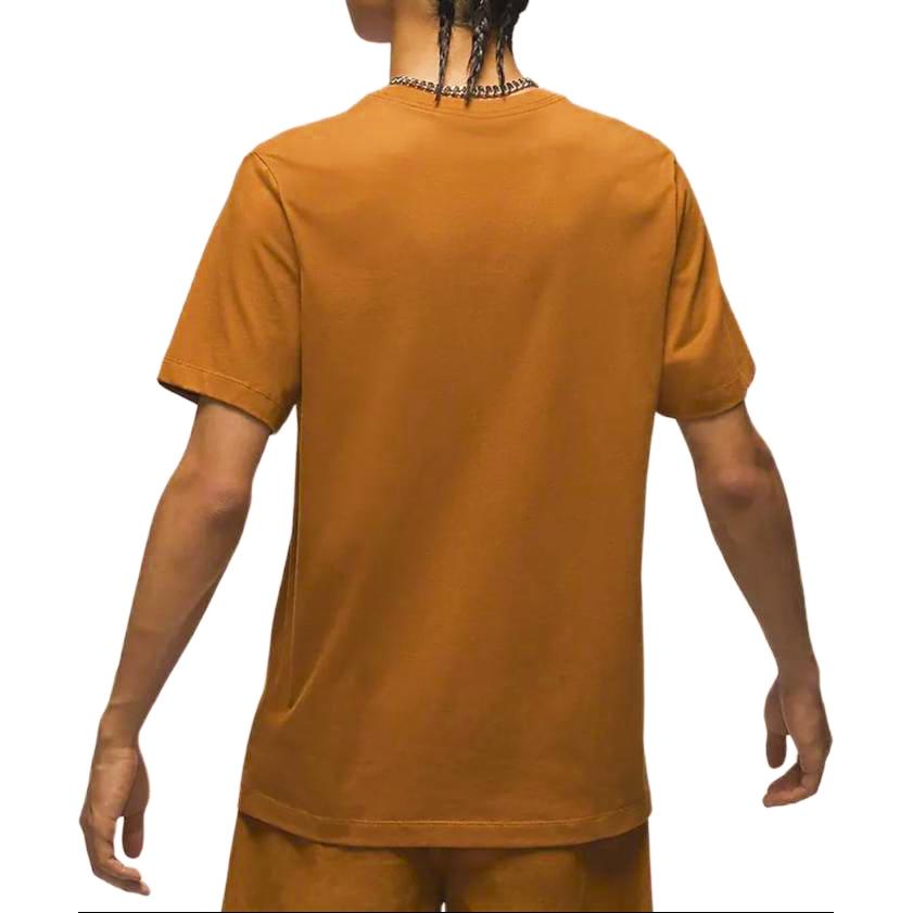 Jordan Jumpman Flight Comfortable Soft Knit Short Sleeve T-Shirt Men Tops Bronze White AO0665228