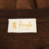 Pringle wool made in italy Long sleeve sweater L Brown knit Men's Used