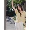 Women's French Style Tencel Puff Sleeve Shirt