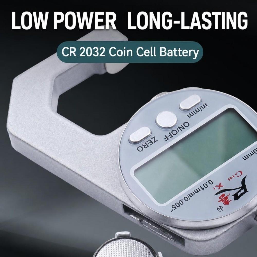 Digital Display Electronic Micrometer 0-10 0-20mm Thickness Meter  Paper Measurement
