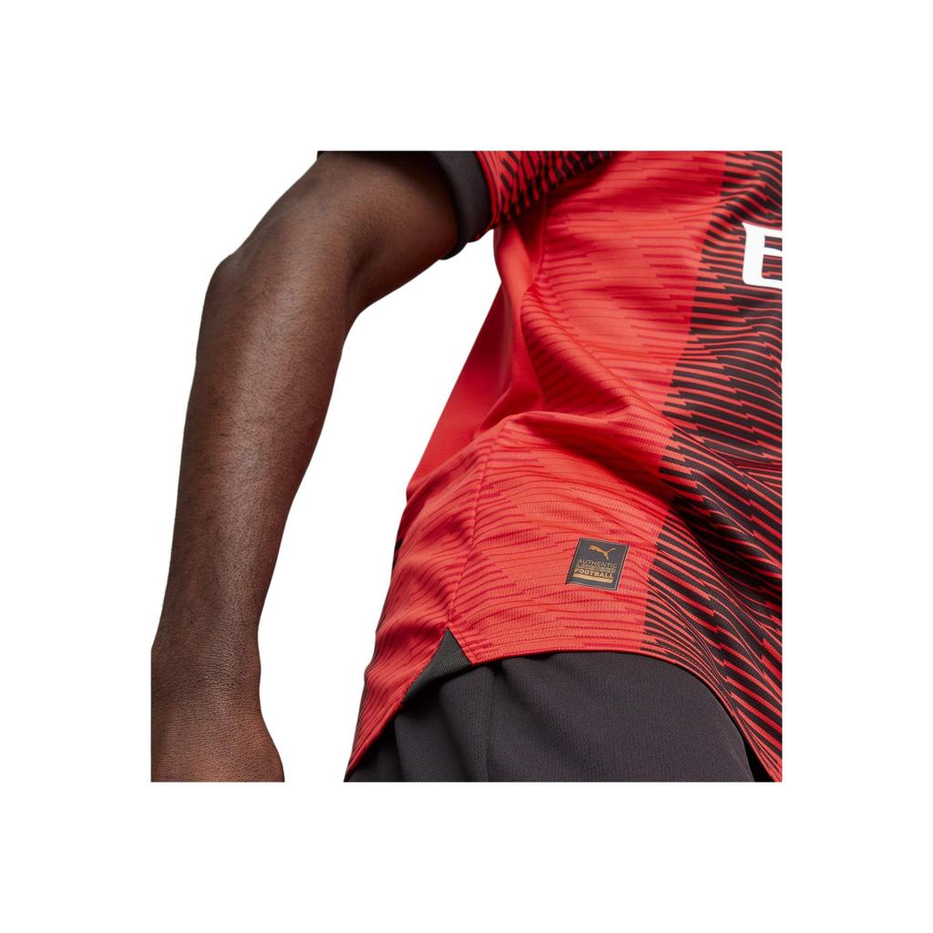 Puma Logo s abecedou Potisk Výstřih do V Tréninkový Krátký rukáv Fotbalový dres Pánské Topy Červená 770383-01