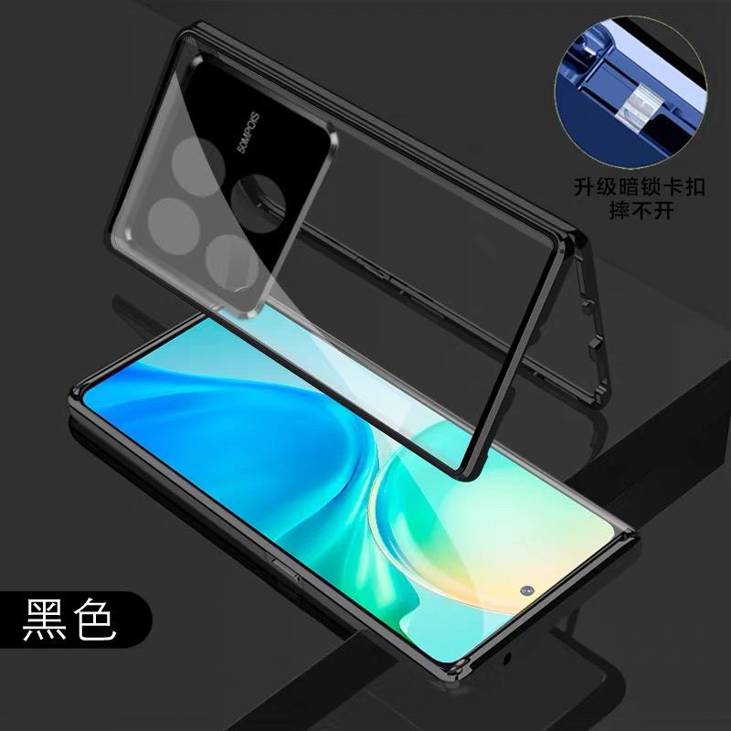 360 Metal Full Protection Tempered Glass Case for POCO F8 Ultra F8pro Shockproof Bumper Back Cover for Redmi K90 Pro Max