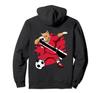 Dabbing Pitbull Dog Trinidad and Tobago Soccer Fan Jersey Hoodie