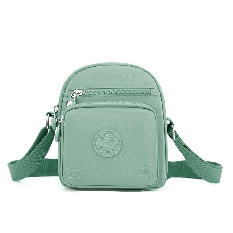 Small Bag Women's New Casual Korean Fashion Shoulder Bag Nylon Crossbody Bag Multi Pocket Small Square Bag