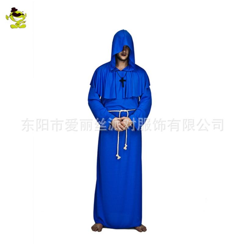 Костюмы священника на Хэллоуин для взрослых, костюмы монаха на фестиваль духов для мальчиков, костюмы для сценических выступлений One size fits all
