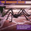 Halloween Black Spider Web Decoration: Plush Haunted House Ornament for Parties & Pranks