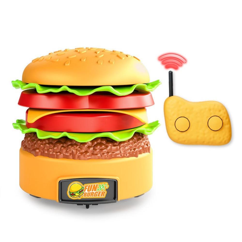 Freely Matched Remote Control Hamburger 360 Degree Rotating Kids Electric Car Toys  Vehicle Toy