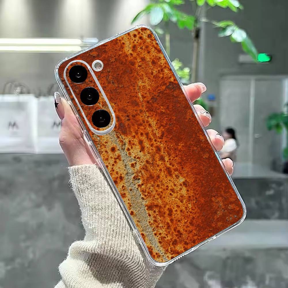 Retro Rust D-Design Phone Case For Samsung Galaxy A91,80,73,72 ,71,53,52,32 ,31,22,21s,20,Transparent Case