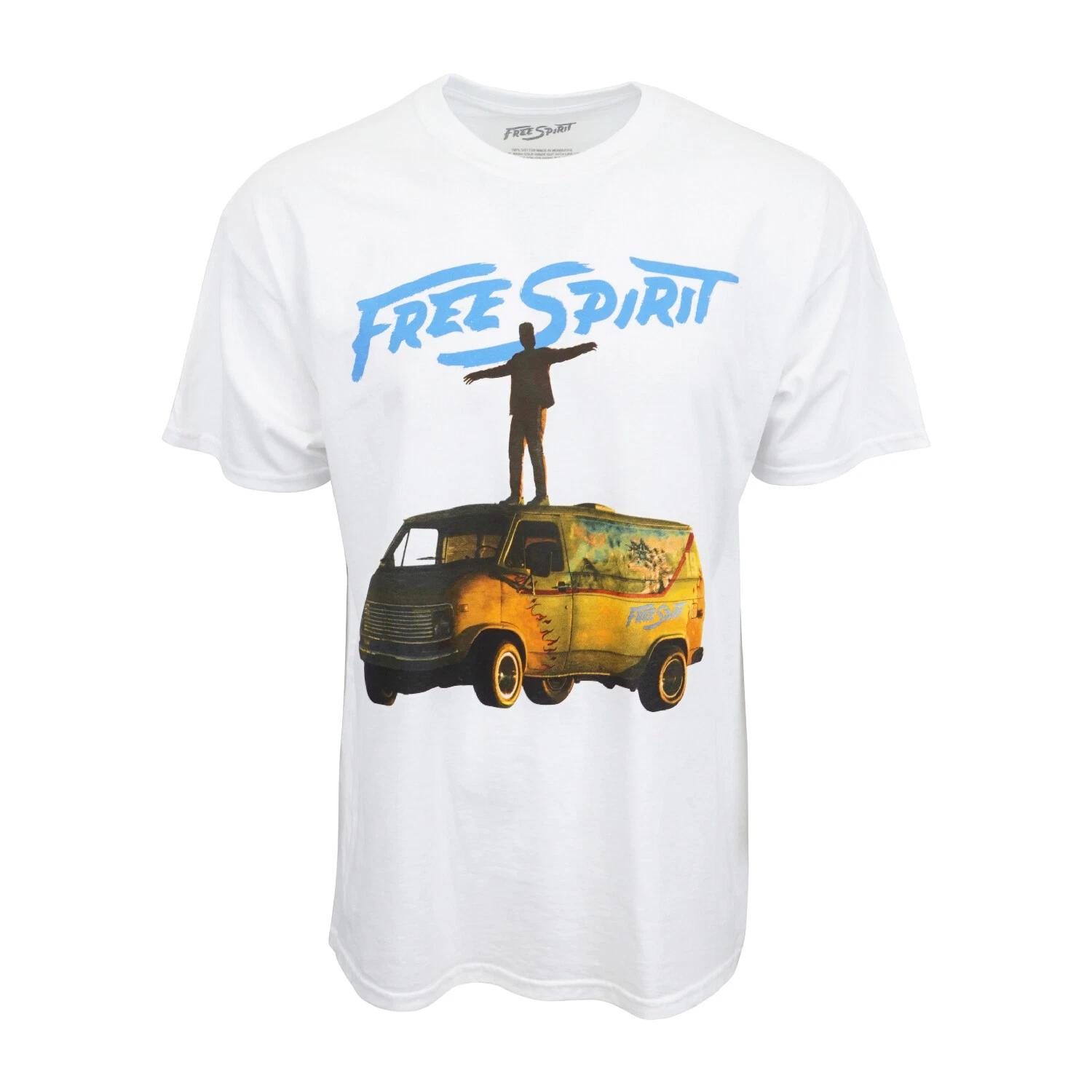 FREE SPIRIT KHALID MENS T SHIRT WHITE L