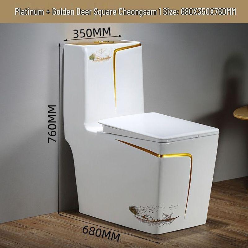 Colorful Anti-odor Water-Saving Ceramic Toilet for Small Bathrooms