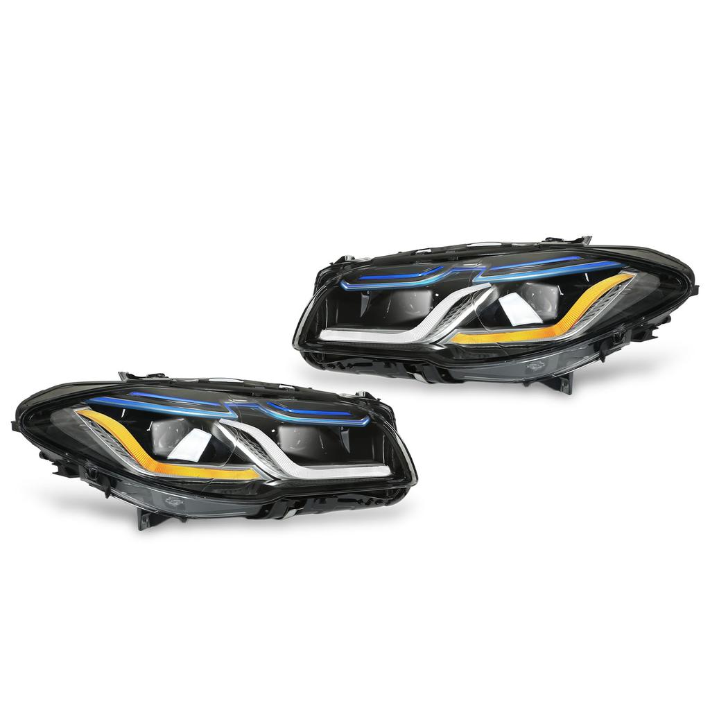 Upgrades Laserlight Style LED Headlight Headlamp Left Right Side for 5 Series F10 F18 F11 Pre‑LCI LHD Xenon 2010‑2013