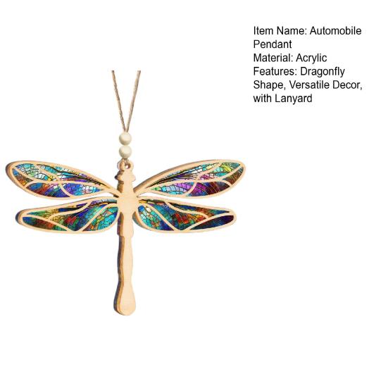 Dragonfly Hanging Ornament Sun Catcher Decorative Pendant Christmas Tree Decoration