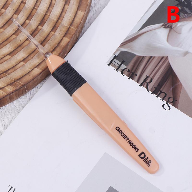 

1 шт. светодиодные крючки для вязания крючком светящиеся крючки для вязания спицы иглы для вязания крючком ковровый крючок DIY ткачество швейные принадлежности