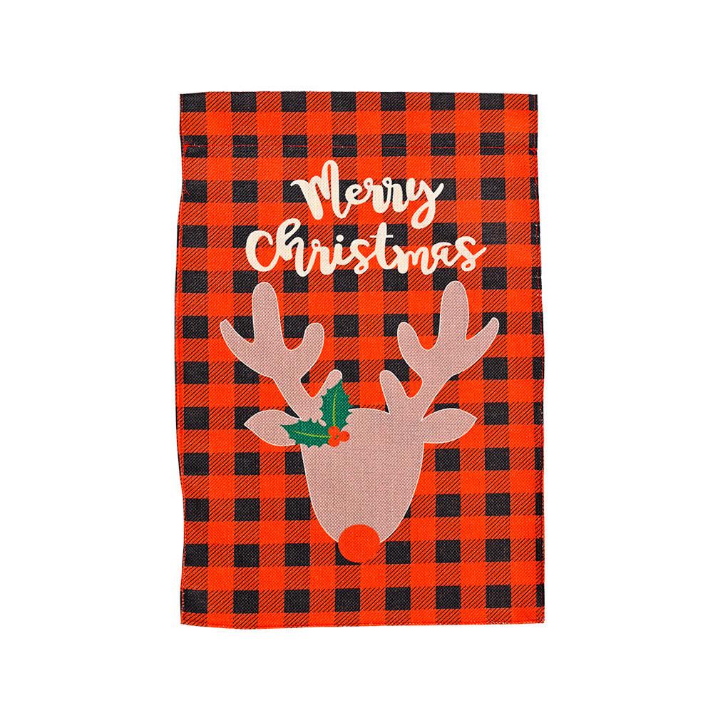 Vibrant Christmas Garden Flags With Cartoon Patterns Perfect For Festive Outdoor Dcor