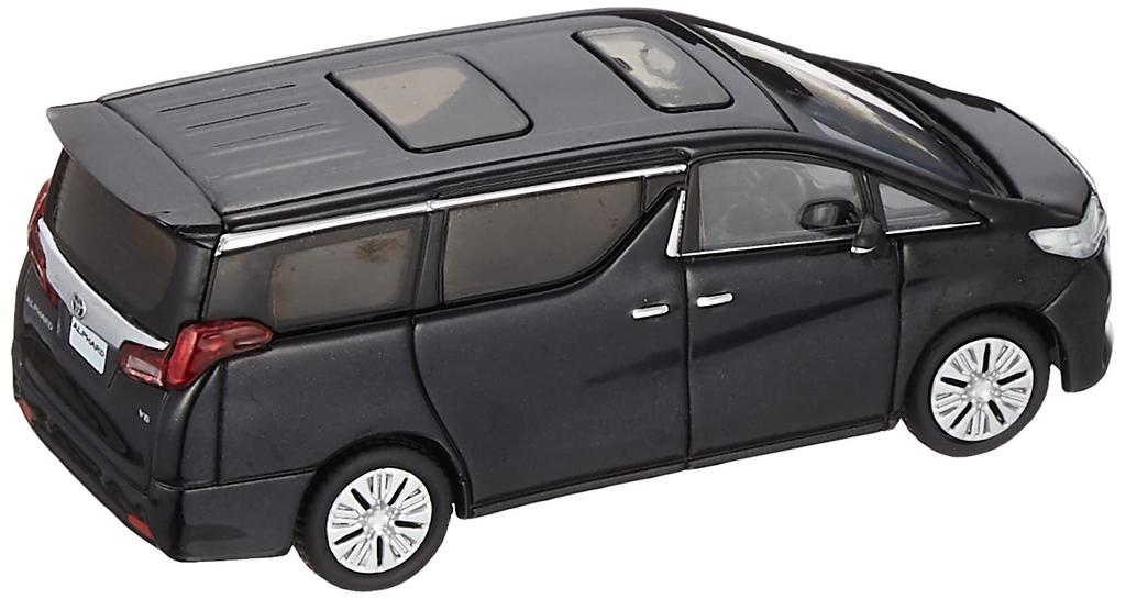 Gaincorp Products 2019 Toyota Alphard Black Metallic Drive Finished Model 1/64 Right-Hand KS004-18