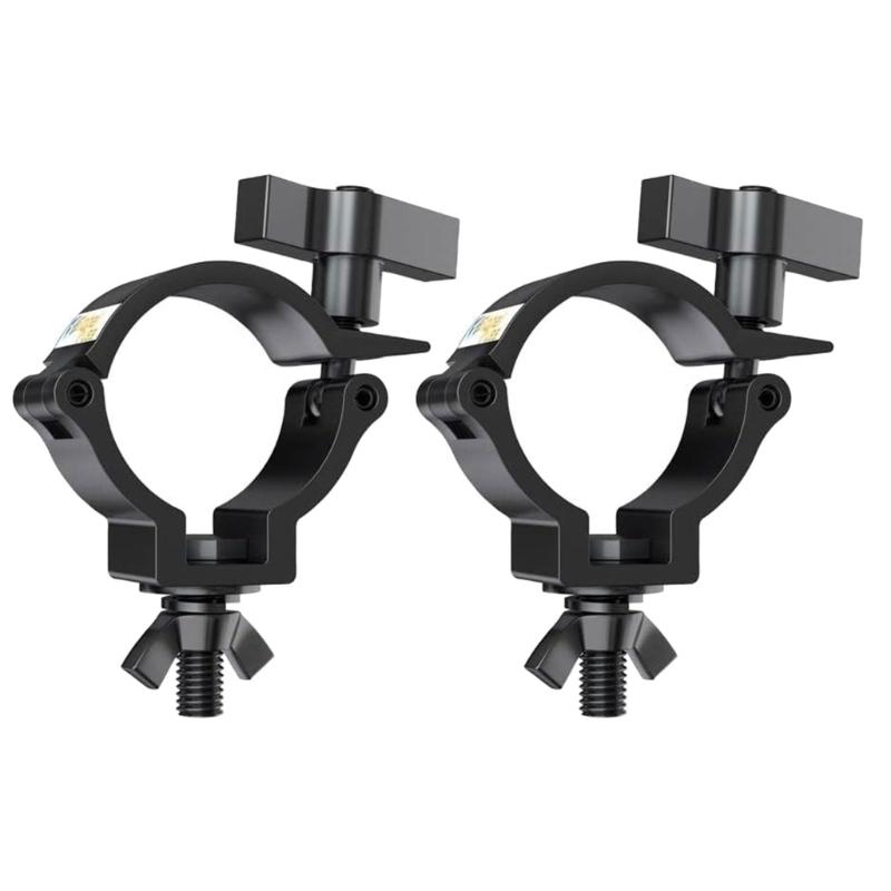 2pcs Light weight Stage Lighting Fixture Clamps Heavy Typt Construction for 32mm to 35mm Tube Mounting