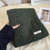 Luochi Women's Japanese Cable Knit Wool Scarf - Winter Warm & Versatile Neck Gaiter for Couples