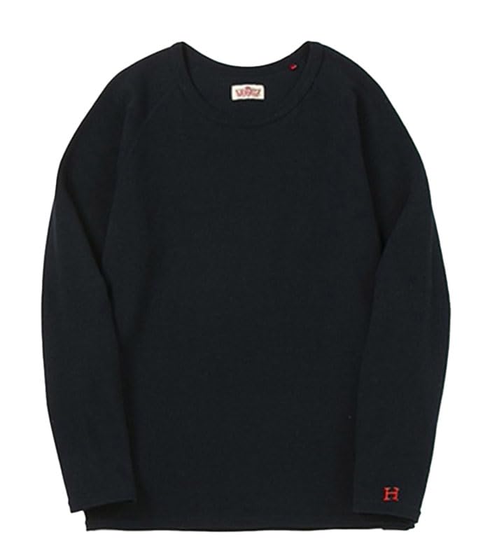 HOLLYWOOD RANCH MARKET Stretch French Rib Relaxed Fit Long Sleeve Free T-Shirt, Women's (JP, Alphabet, Size, Navy)